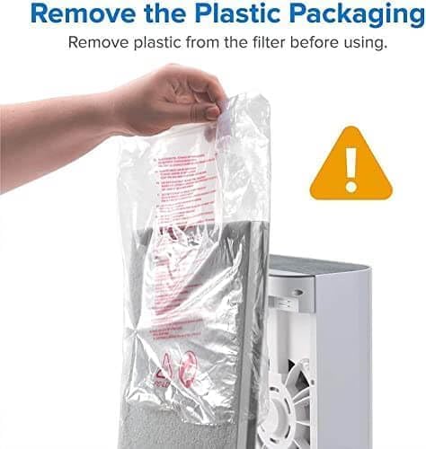 Remove the plastic packaging from the Vital 100 filter before use